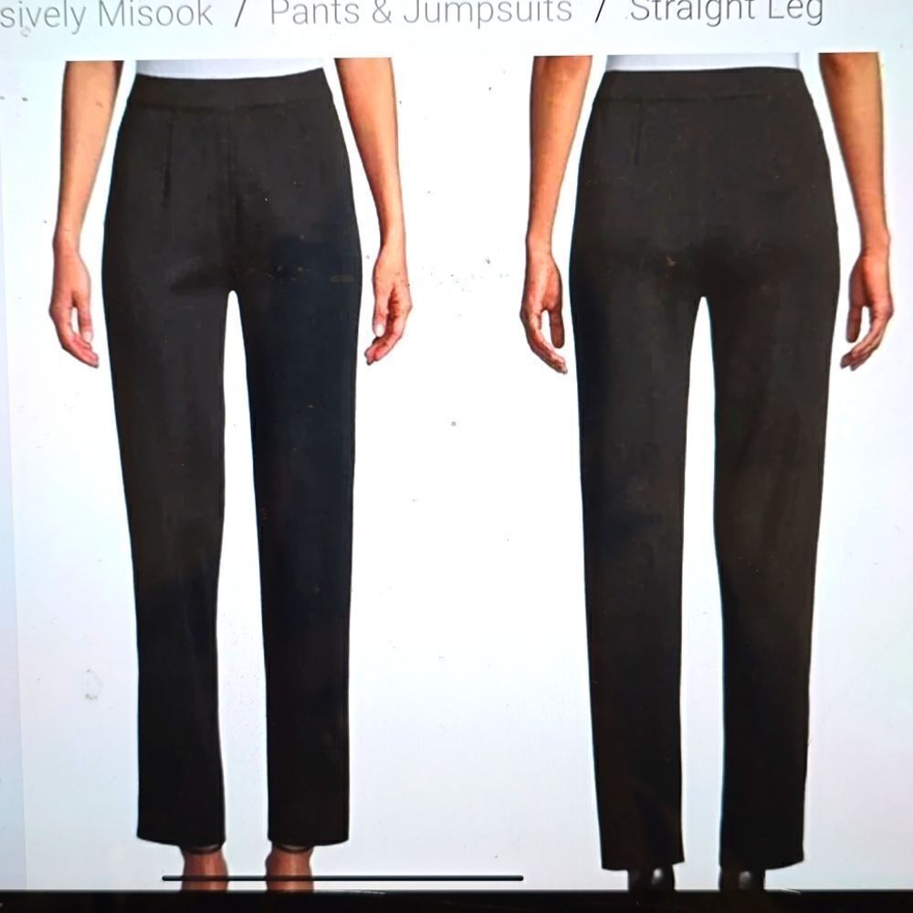 - Exclusively misook navy‎ blue straight leg pant size small